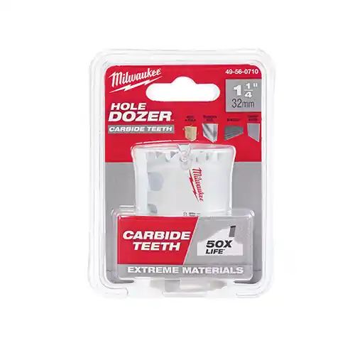 Weekend Sale Milwaukee Tool 49-56-0710 1-1/4" HOLE DOZER with Carbide Teeth Hole Saw
