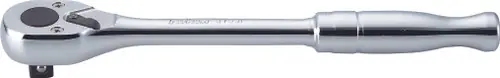 Ko-ken 3753P 3/8 Sq. Dr. Ratchet Handle 24 teeth Length 200mm Polished Handle Crafted