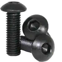 Weekend Sale 5/8"-11 x 3" Button Head Socket Cap Screws, Thermal Black Oxide, Full Thread, Coarse (UNC), Alloy Steel, Qty 25