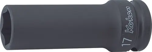While Supplies Last Ko-ken 14301M-17 1/2 Sq. Dr. Socket 17mm 6 point Length 80mm Thin walled