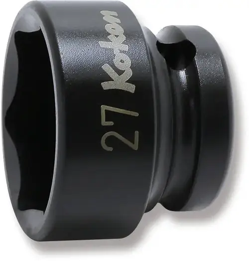 Ko-ken 14401MS-27 1/2 Sq. Dr. Socket 27mm 6 point Length 28.5mm Thin walled Buy Direct