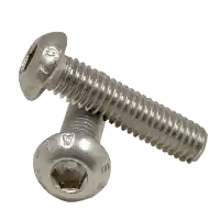 Low Price M12-1.75 x 20 mm Button Head Socket Cap Screws, 316 Stainless Steel A4, Full Thread, Coarse (UNC), Qty 50