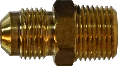 AMC 704048-0504 Half Union Adapter, 5/16 in SAE 45 deg Male Flared x 1/4 in MIP, Brass Big Sale