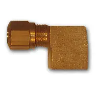 Latest Mid-America Fittings NT70-86 90 deg Elbow, 1/2 in Tube OD x 3/8 in FPT, Brass