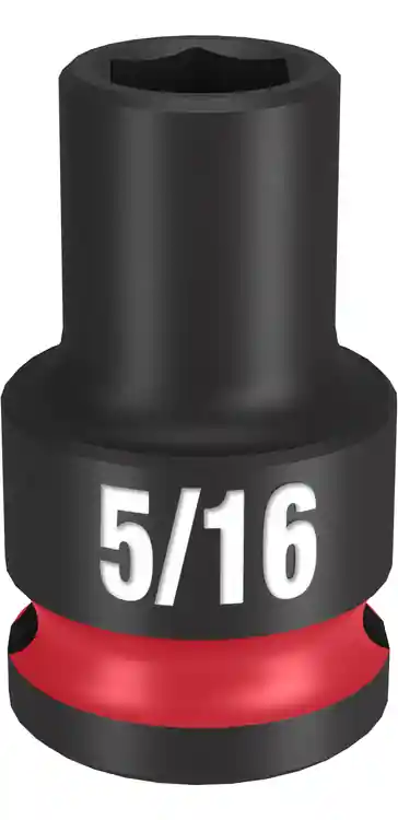 While Supplies Last Milwaukee Tool 49-66-6102 SHOCKWAVE Impact Duty 3/8" Drive 5/16" Standard 6 Point Socket
