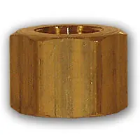 Clearance Mid-America Fittings LF261X6 Hex Nut, 3/8 in Compression, Brass