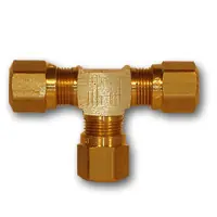 Mid-America Fittings NT64-10 Tee, 5/8 in Tube OD x 5/8 in Tube OD x 5/8 in Tube OD, Brass Hot Deal