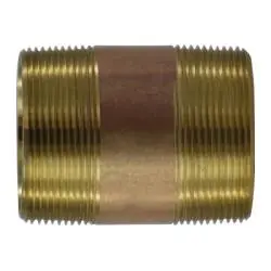 New Arrival Midland Metal 40280 Seamless Pipe Nipple, 2 in MPT x 2 in MPT, 72 in, Brass