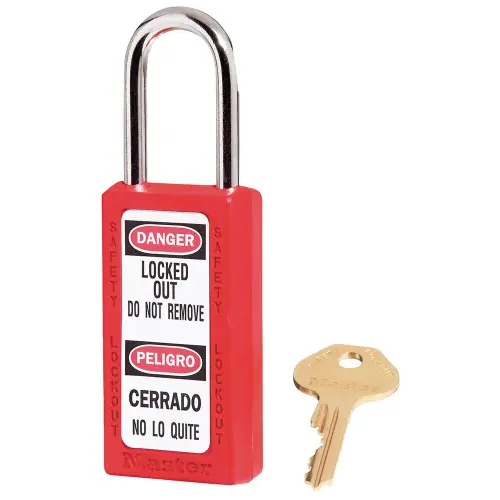 Master Lock 411RED 6 Pin Tumbler Padlock Keyed Diff. Safety Lock (6 EA) Latest