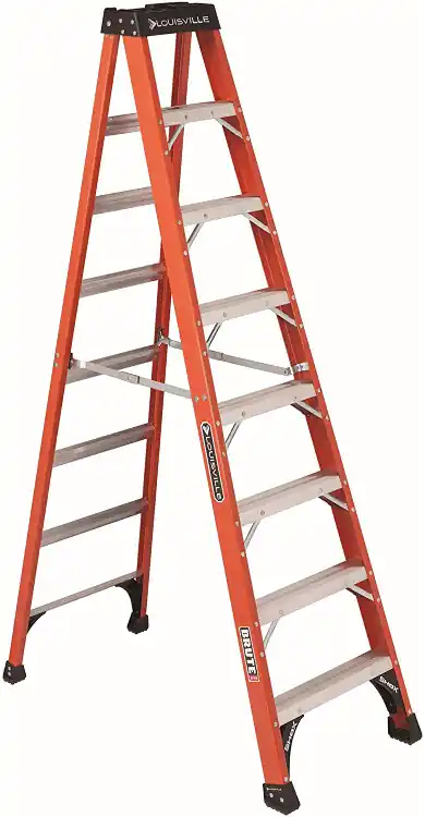 LOUISVILLE Stepladder,Fiberglass,8 ft. H,375 lb Cap FS1408HD Special Offer