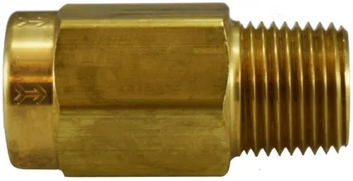 Midland Metal 46567V Check Valve, 3/8 in Nominal, FPT x MPT, Brass Body, Domestic Reduced Price