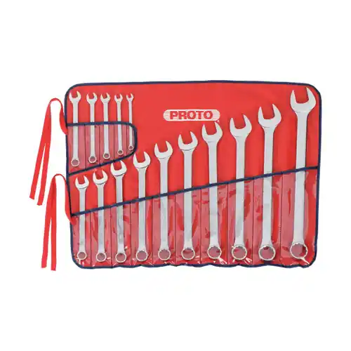 Clearance Proto J1200FASD 15 Pc 12 Pt Combo Wrench set (1 ST)