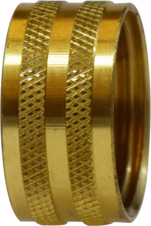 AMC 707407-12 Knurled Nut, 3/4 in FGH, Brass Premium