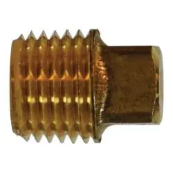 Time-Limited AMC 706109-12 Cored Pipe Plug, 3/4 in MIP, 1.09 in, Brass
