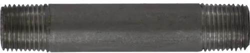 Midland Metal 51005 Seamless Pipe Nipple, 1/8 in MPT x 1/8 in MPT, 3 in L, Stainless Steel, SCH 80 Schedule Secure Checkout