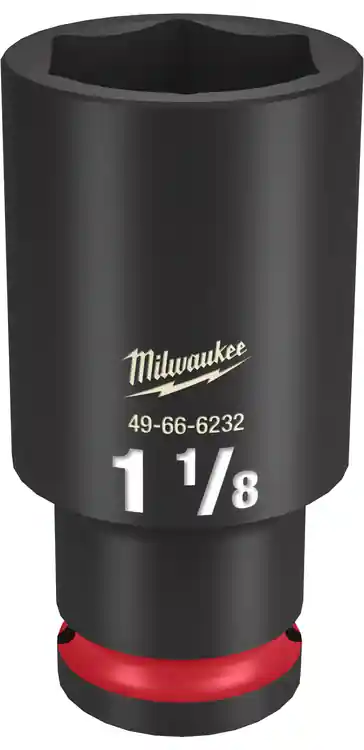 Milwaukee Tool 49-66-6232 SHOCKWAVE Impact Duty 1/2" Drive 1-1/8" Deep 6 Point Socket Must Have