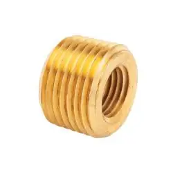 Popular Mid-America Fittings LF110F-64 Face Bushing, 3/8 in MPT x 1/4 in FPT, Brass