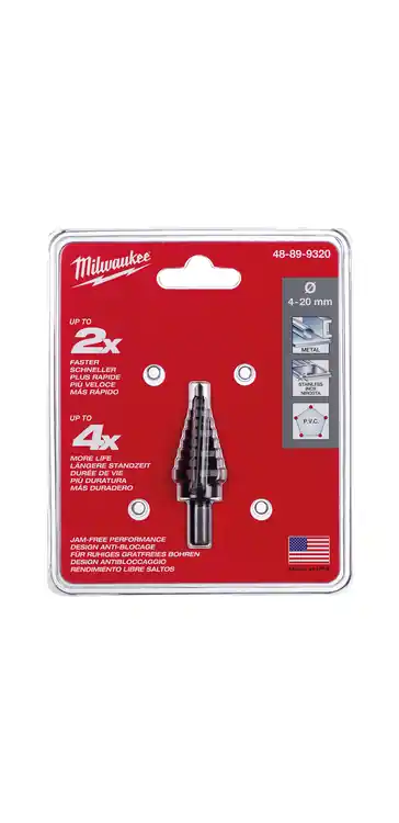 Top Pick Milwaukee Tool 48-89-9320 Step Drill Bit 4MM-20MM