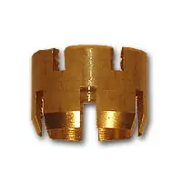 Midland Metal HE60-8 Hose End - Sleeves, MAF AIR BRAKE, 1/2 I.D. Hose End Sleeve, MAF/USA Brass Fittings Premium