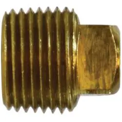 AMC 06114-12 Square Head Solid Plug, 3/4 in MPT, 1.09 in, Brass High Quality