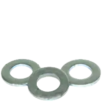 M8 Flat Washers, Narrow, Zinc-Blue Cr+3, Thru-Hardened, Made in USA, Qty 200 Price Drop