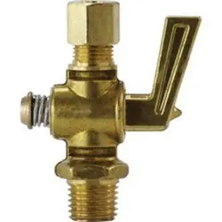 Save Now AMC 09201-0504 Shut-Off Cock, 5/16 x 1/4 in Nominal Pipe, Compression x MIP, Brass Body