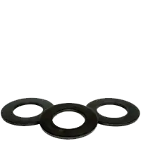 1 3/4" SAE Flat Washers, Plain Finish, Medium Carbon Steel, Thru-Hardened, Made in USA, Qty 10 Free Returns