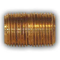 Big Sale Mid-America Fittings LF112-6 Close Nipple, 3/8 in MPT x 3/8 in MPT, 1 in, Brass