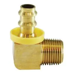AMC 07220-0402 Elbow, 1/4 in Push-On Hose Barbed x 1/8 in MIP, Brass Bargain