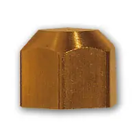 Direct From Factory Midland Metal 40-4 MAF/USA Flare Cap, MAF/USA FLARE, 1/4 Flare Cap, MAF/USA Brass Fittings