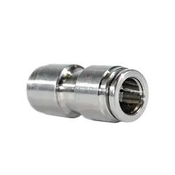 Midland Metal 20727NIC Union with Nickel Collet, 8 mm Push to Connect x 8 mm Push to Connect, Brass, Nickel-Plated Trusted Brand