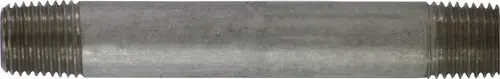 Midland Metal 52026 Seamless Pipe Nipple, 1/4 in MPT x 1/4 in MPT, 4 in L, Stainless Steel, SCH 80 Schedule Must Have