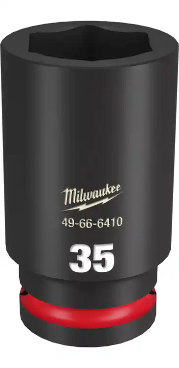 Milwaukee Tool 49-66-6410 SHOCKWAVE Impact Duty 3/4" Drive 35MM Deep 6 Point Socket Secure Checkout