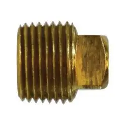 Hot Picks AMC 06109-06 Square Head Plug, 3/8 in MPT, 0.8 in, Brass