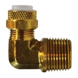 Holiday Sale AMC 02669-0504 Elbow, 5/16 in Tube OD x 1/4 in Male NPTF, Brass