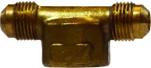 Midland Metal 10434 Branch Tee, 1/2 in SAE 45 deg Male Flared x 1/2 in SAE 45 deg Male Flared x 1/2 in FIP, Brass Grab Now