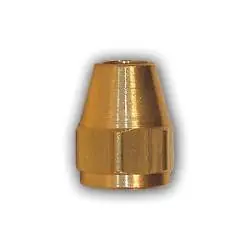 Premium Mid-America Fittings 21110X7 Hex Short Rod Nut, 7/16 in SAE 45 deg Flare, Brass
