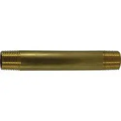 AMC 706113-0632 Long Nipple, 3/8 in MPT x 3/8 in MPT, 2 in, Brass Today Only