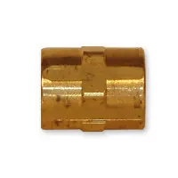 Mid-America Fittings LF103-6 Pipe Coupling, 3/8 in FPT x 3/8 in FPT, 1 in, Brass Next Day Delivery