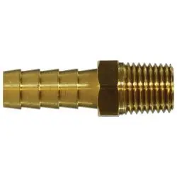 AMC 07001-0204-003 Rigid Adapter, 1/8 in Hose Barbed x 1/4 in MNPTF, Brass High Quality