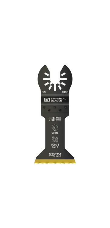 Fresh Stock Imperial IBOAT340-1 IMPERIAL BLADES ONE-FIT 1-3/4" STORM Titanium Bi-Metal Metal Blade, 1PK