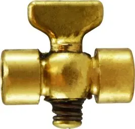 Midland Metal 46341 Air Cock, 1/4 in Nominal, FIP x FIP, Brass Body Budget