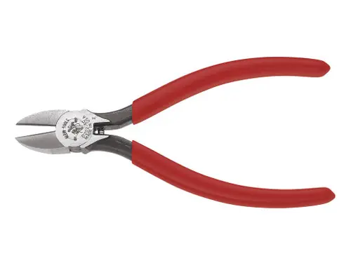 Klein Tools D202-6C Diagonal Cutting Pliers, Tapered Nose, Spring-Loaded, 6-Inch Final Sale