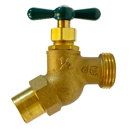 Price Drop Midland Metal 942123LF Heavy-Duty Hose Bibb No Kink Valve, 3/4 x 1/2 in Nominal, Cast Brass Body