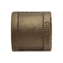 AMC 38103-64 Pipe Coupling, 4 in FPT x 4 in FPT, Bronze Clearance