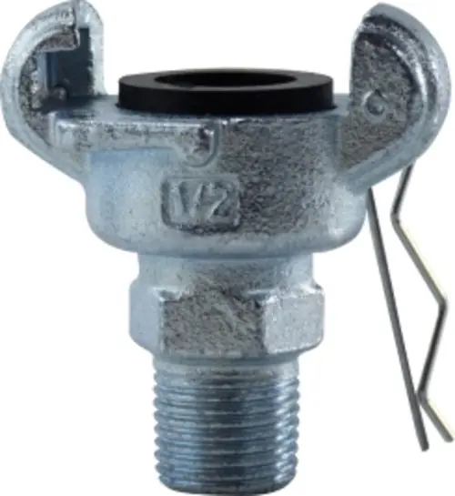 Weekend Sale Midland Metal ME-075-SP Universal Coupler, 3/4 in Twist Claw x 3/4 in MNPT, Iron