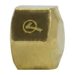 Budget AMC 700081-05 Cap, 5/16 in Compression x 5/16 in Compression, Brass
