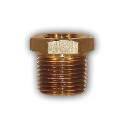 Brand New Mid-America Fittings 23232X6 Hex Bushing, 3/4 in MPT x 3/8 in FPT, Brass