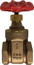 Grab Now Midland Metal 940133C Gate Valve, 3/4 in Nominal, FIPT, 200 psi WOG Pressure, 32 to 320 deg F