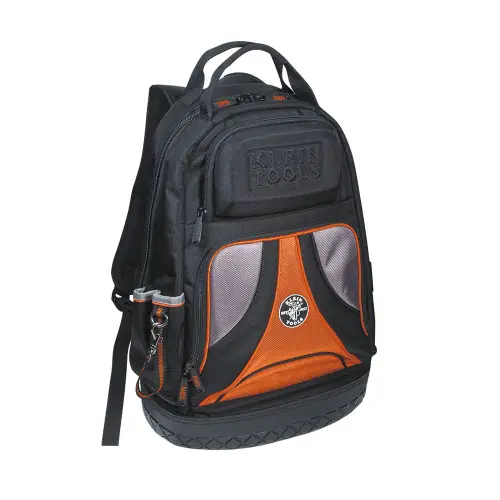 Fast Shipping Klein Tools 55421BP-14 Tradesman Pro Tool Bag Backpack, 39 Pockets, Black, 14-Inch
